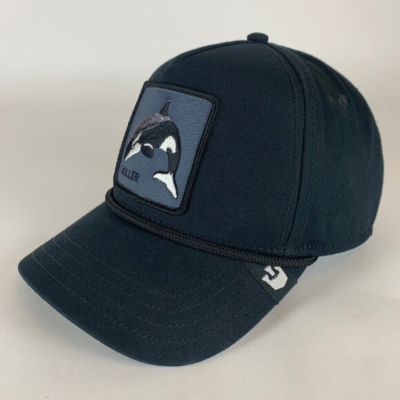 Goorin Bros Killer Whale Unisex Black Snapback Hat - Picture 1 of 5